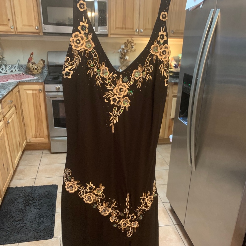 Black Beaded Dress